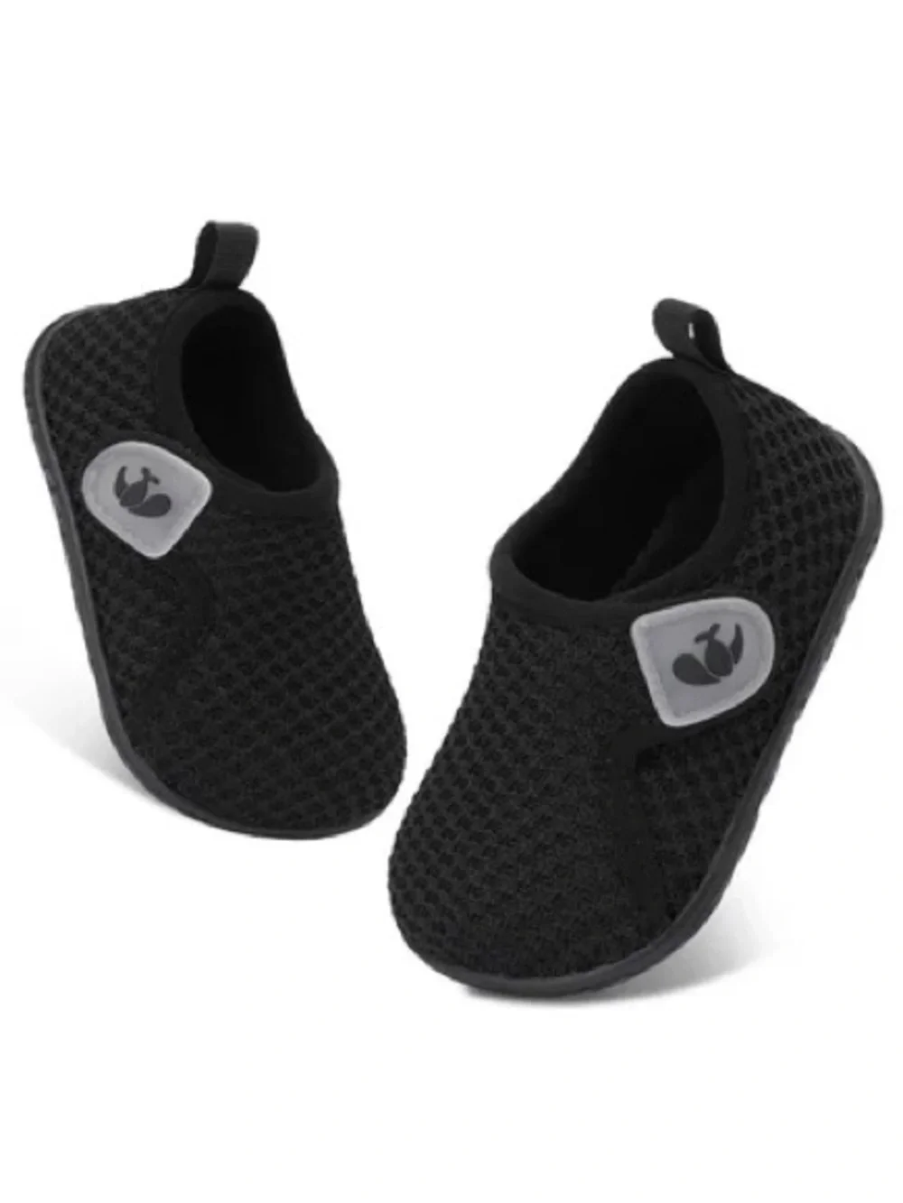 BRAND NEW 18-24M Black Mesh Slip-On Shoes with Hook-and-Loop Strap Water Shoes